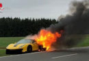 Bayern: Ferrari bei Kuhnhof in Flammen → etwa 350.000 Euro Schaden