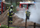 Oö: Feuer in Hackschnitzellager in Peuerbach