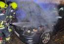 Oö: Motorbrand an Pkw in Ansfelden