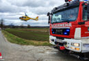 Stmk: Kollision zwischen Pkw und Traktor-Anhänger-Gespann in Mooskirchen