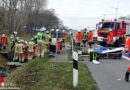 D: Zwei Schwerverletzte / Eingeklemmte nach Unfall auf der Hansalinie A1 bei Heidenau
