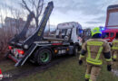 Nö: Bergung eines feststeckenden Mulden-Lkw in Felixdorf