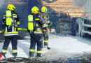 Oö: Brennender Radlader und Brand an Harvester in Frankenmarkt