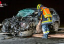 Nö: Pkw kracht bei Gföhl in Lkw → ein Toter (19) und stundenlanger Feuerwehreinsatz