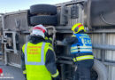 Nö: Umgestürzter Lkw blockiert A2 beim Knoten Guntramsdorf → Sturm sorgt für riskante Momente