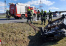 Bgld: Pkw-Überschlag auf der A3 Höhe Raststation Hornstein