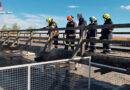 Bgld: Brand an der Holzbrücke beim Seebad in Mörbisch am See