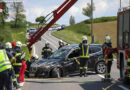 Oö: Auto auf Voralpenstraße bei Sattledt gegen Leitschiene gekracht