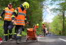 Oö: Zwei Feuerwehren und Kehrmaschine bei Ölspur bei Schleißheim im Einsatz