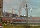 D: Brand eines Doppelstockwaggons in Dresden