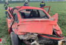 Nö: Auto landete nach Überschlag in Haidershofen im Feld