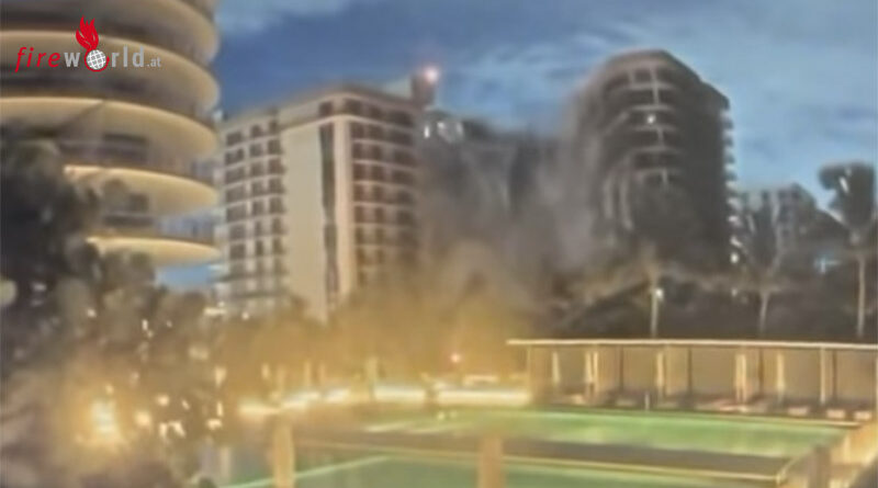 USA: Teil eines 12-stöckiges Hochhaus in Miami stürzt ...