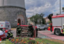 Nö: Pkw liegt bei Unfall beim Wasserturm Wr. Neustadt auf der Seite → zwei Verletzte