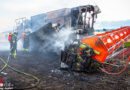 Nö: Mähdrescher löste Feldbrand in Wiener Neudorf aus → 70 Fw-Leute im Einsatz