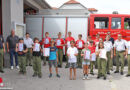 Bgld: Wissenstest der Feuerwehrjugend 2021 → Weiße Fahne in Leithaprodersdorf