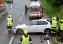 Nö: Pkw verliert bei Unfall auf der B4 einen Vorderreifen