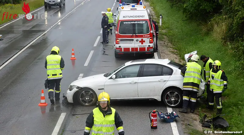 No Pkw Verliert Bei Unfall Auf Der B4 Einen Vorderreifen Fireworld At