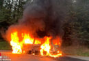 D: Auto-Vollbrand auf BAB 2 Ausfahrt bei Gladbeck