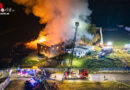 Oö: Unbewohnter Bauernhof brennt in Rohr im Kremstal → Alarmstufe II → Brandstiftung naheliegend