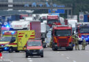 D: Lkw-Lenker-Rettung nach Unfall in Dresden und zu Fuß zum Brandeinsatz