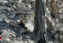 Oö | Stmk | Nö: Schulter an Schulter im Steilgelände beim Waldbrand an der Rax (02.11.2021)