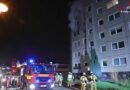 D: Zwei Verletzte bei Feuer in 6-geschossigen Plattenbau in Dresden