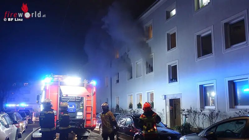 Rescue of people after complex subsequent extinguishing in collector’s apartment in Linz – Fireworld.at