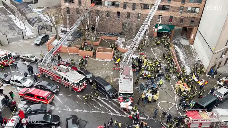 Fire disaster in the Bronx of New York → at least 19 dead (including 9 children) in fire in residential building, 5th alarm – Fireworld.at