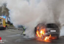 D: A-Klasse Mercedes in Sankt Augustin in Flammen aufgegangen