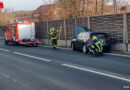 Bgld: Pkw prallte auf der B63 gegen eine Lärmschutzwand