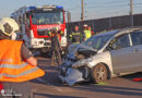 Oö: Schwerverletzte bei Frontalkollision auf der B 1 bei Umfahrung Asten-Enns