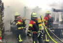 Bayern: Gartenhütte in Würzburg im Vollbrand → Nachbargebäude gerettet