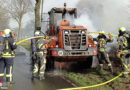 D: Brand eines großen Radladers bei Hünxe | Schermbeck