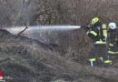 Oö: Wald- und Böschungsbrand neben der Sierninger Straße in Schiedlberg