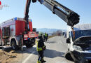 Bgld: Fahrzeugbergung nach Kollision auf der L 237 bei Neustift a.d.L.