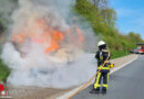 D: Pkw in Vollbrand sorgt für Vollsperrung auf der BAB 43 bei Bochum