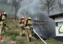 Sbg: Böschungsbrand hinter Wohngebäude nach Schleifarbeiten in Mittersill