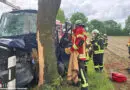 D: Transporter kracht bei Brackel gegen Baum → junger Fahrer eingeklemmt