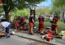 D: Mann in Bruchsal unter Traktor eingeklemmt