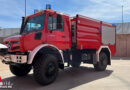 Mercedes-Benz Special Trucks stellt einen Unimog U 5023 zur Waldbrandbekämpfung auf der Rettmobil 2022 in Fulda aus