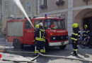 Nö: Branddienstübung im dicht verbauten Ortszentrum von Wösendorf in Weißenkirchen / Wachau