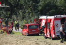 Oö: Traktor bei Unfall in Hohenzell im Uferböschung der Breitsach gegen Bäume gekracht