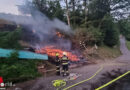 Ktn: Reisighaufenbrand in Dellach am Millstättersee