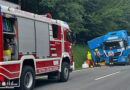 Stmk: Sattelschlepperbergung am Pötschenpass