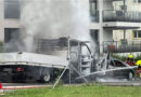 Schweiz: Lieferwagen und Pkw brannten in Märstetten