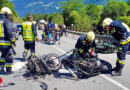 Südtirol: Ein Toter und drei Verletzte bei Unfall mit vier Motorrädern beim Umfahrungstunnel Staben in Naturns