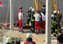 Oö: Feuerwehr rettet Kranführer in Altenberg aus Kanzel