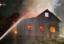 Oö: Alarmstufe II in Saxen → in Vollbrand stehendes Nebengebäude erfordert Großeinsatz der Feuerwehr