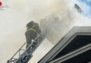 D: Dachstuhlbrand an Mehrfamilienhaus in der Südstadt in Bonn → zwei Drehleitern im Einsatz