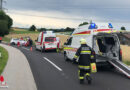 Oö: Berge- und Aufräumarbeiten nach Pkw-Frontalkollision bei Hofkirchen im Mühlkreis